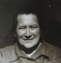 Josef's mother, Růžena Vykoukalová née Harvanová