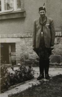 Father in a Sokol uniform
