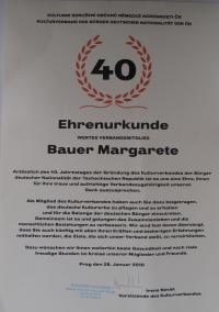 Čestné uznání Kulturního spolku