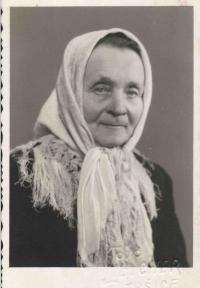 Arnošt Hrudník´s grandmother Marie Lukášová from Tršice 