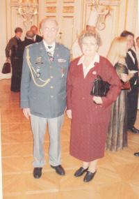 Otakar Vinklář s manželkou Zdenkou