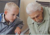With his grandson Vojta