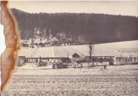 Pohled na horní část vypáleného Javoříčka