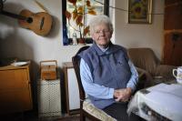 Milada Neklanová- Viša při nahrávání v roce 2014