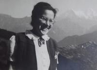 Ludmila while studying in Beatenberg
