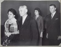 Svatební fotografie s Oldřichem Hallerem 30. září 1960