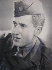 Karel Budil at military service in Marianske Lazne