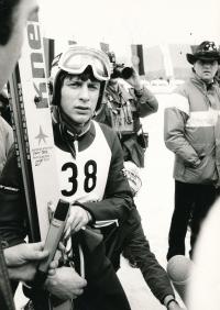 Pavel Ploc, World Championship in Harrachov in 1983, winning his first medal