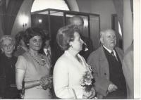 Wedding of his sister Eliška, 1974
