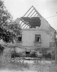 Řepčice nr. 1, front of the house demolition