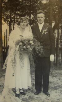 Svatba rodičů Franze a Angely Schlegel na Rejvízu