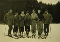 Military patrol, 5. Winter Olympic Games in St. Moritz, February 1948