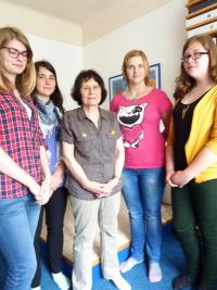 Alena Tichá během natáčení