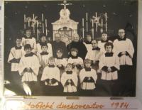 Letovice clergy (including V. Malek) in 1984