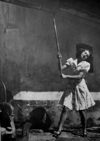 Božena Hlaďová v mládí