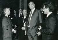 1988 with Helmut Kohl