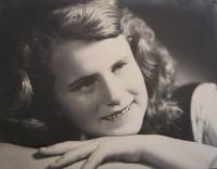 Dana Milatová v mládí