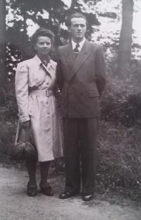 Irma Müller and her husband 1949