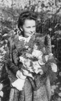 Inge, svatba, Zálesní Lhota, 1952