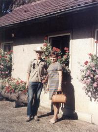 Inge se synem Jirkou, Goppingen, Německo, 1969 