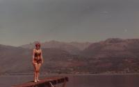 Erna na dovolené v 70.letech