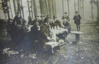 A hunt in Rozstání in 1928