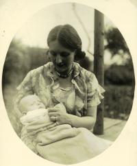 Ivan Kania with his mother (5th June 1932)