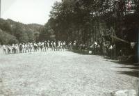 Scout camp in Kondrác pod Blaníkem (1938)
