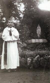 Ivan Kania as a altar boy (8th June 1941)