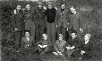 Ivan Kania (lower row, the second from the right), Na Hádech (1947)