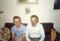 Ivan Kania (vlevo) v Thunu (červenec 1990)