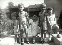 Ivan Kania with brothers, Most (16th June 1934)