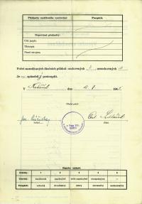 Certificate 1944/45 - back side