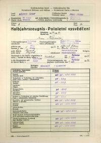 Certificate in german 1944/45