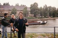 Ivan Landsmann, dcera Eva a její přítel Tony (Rotterdam, 1999)