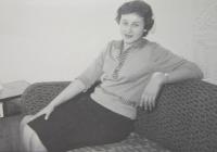 Marie Hromádková (Eliášová) v roce 1961