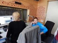 Otto Seidler se studenty během natáčení