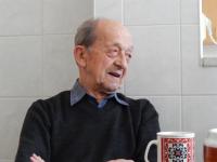 Otto Seidler se studenty během natáčení