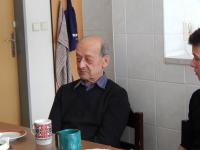 Otto Seidler se studenty během natáčení