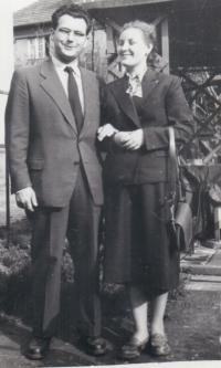 Vladimír Valta a Hermína Eslerová 1956