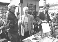 S Františkem Pláničkou a redaktorem Domina Slávkem Hrzalem