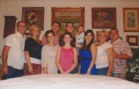 Zbytek rodiny na oslavě devadesátin pamětníka