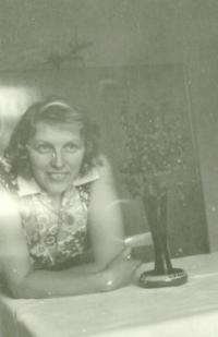 Schmídova žena Marie jako mladá