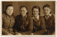 Czech medics from the Eastern front, Olga Lugertová on the very right