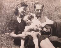 Blanka Andělová s rodiči