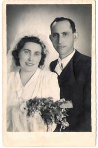 Wedding photo of Eugen Roden's parents 