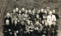The volleyball team of VPK Radbuza (1942)