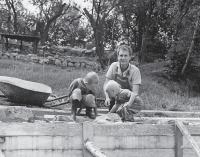 Josef Podzimek se svými syny