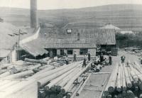 Kruhová cihelna v Třešti 1932