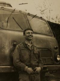 Štefan na vojně v Českých Budějovicích, mezi lety 1967 až 1969